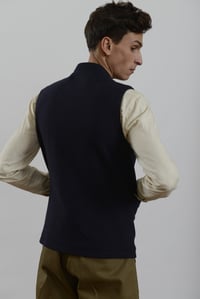 Image 5 of CLAYTON GILET - Navy wool £265.00