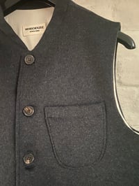 Image 4 of CLAYTON GILET - Charcoal wool £250.00