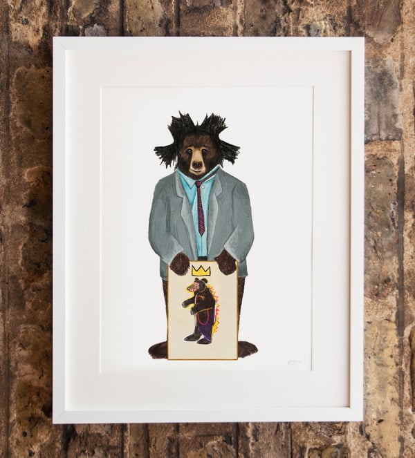 Image of Basquiat inspired print