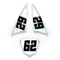 Image 1 of Race Number Boards to fit Suzuki GSX-R 600-750-1000 2001-2003