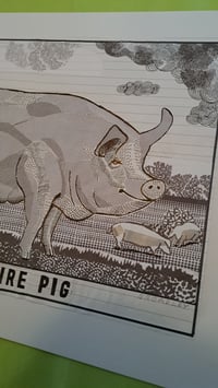 Image 3 of The Yorkshire Pig - ORIGINAL DRAWING