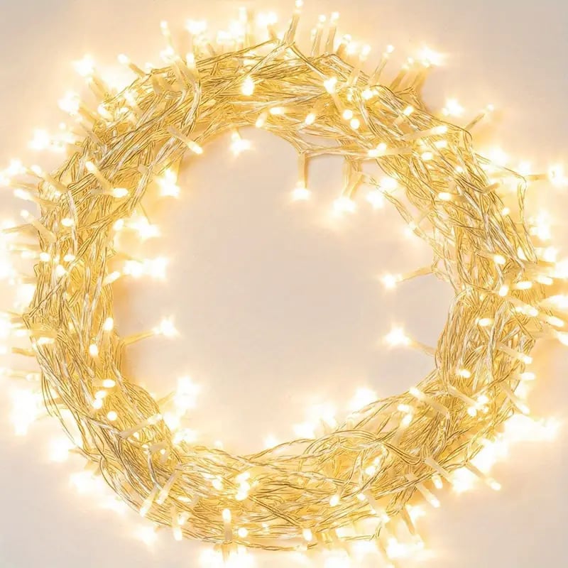 EternalGlow™ LED Garland: Festive Battery-Powered Lights for Home