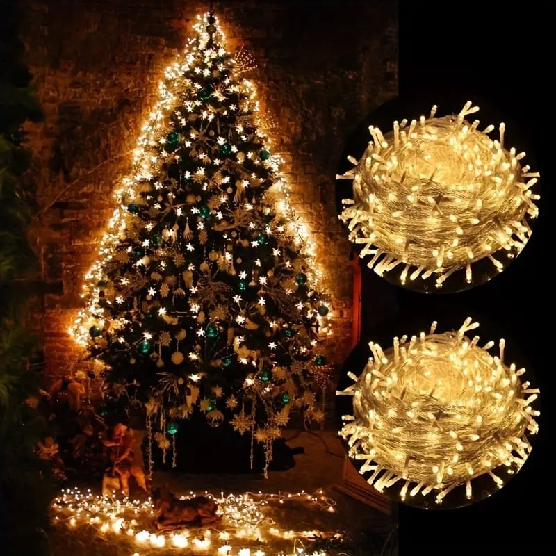 EternalGlow™ LED Garland: Festive Battery-Powered Lights for Home
