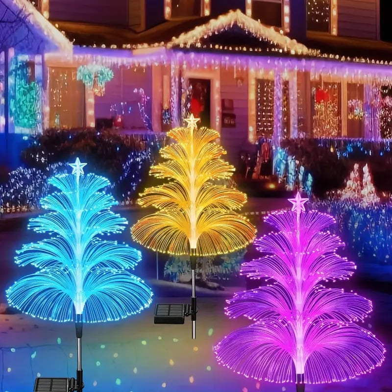 SolarGlow™ Christmas Tree Garden Lights (3 Packs)