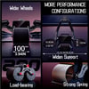 PrecisionCore Ab Roller Wheel Set: Advanced Abdominal Workout System with Automatic Rebound, Timer