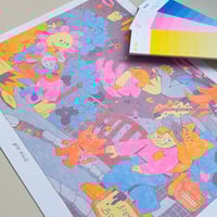 Image of 'Bof Ville" x Illualacool - Risographie 40x30cm
