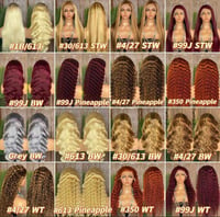 Image 3 of Colored Virgin HD Lace wigs  Brazilian human hair lace wigs, blonde curly wigs, HD frontal lace wigs