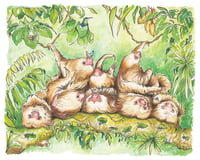 Image 1 of Snuggle of Sloths Print