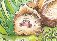 Image 4 of Snuggle of Sloths Print