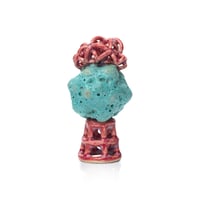 Miniature Ladder to Cloud Turquoise Blue Pomegranate 