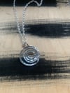 ‘Moving in’ hammered sterling silver necklace 