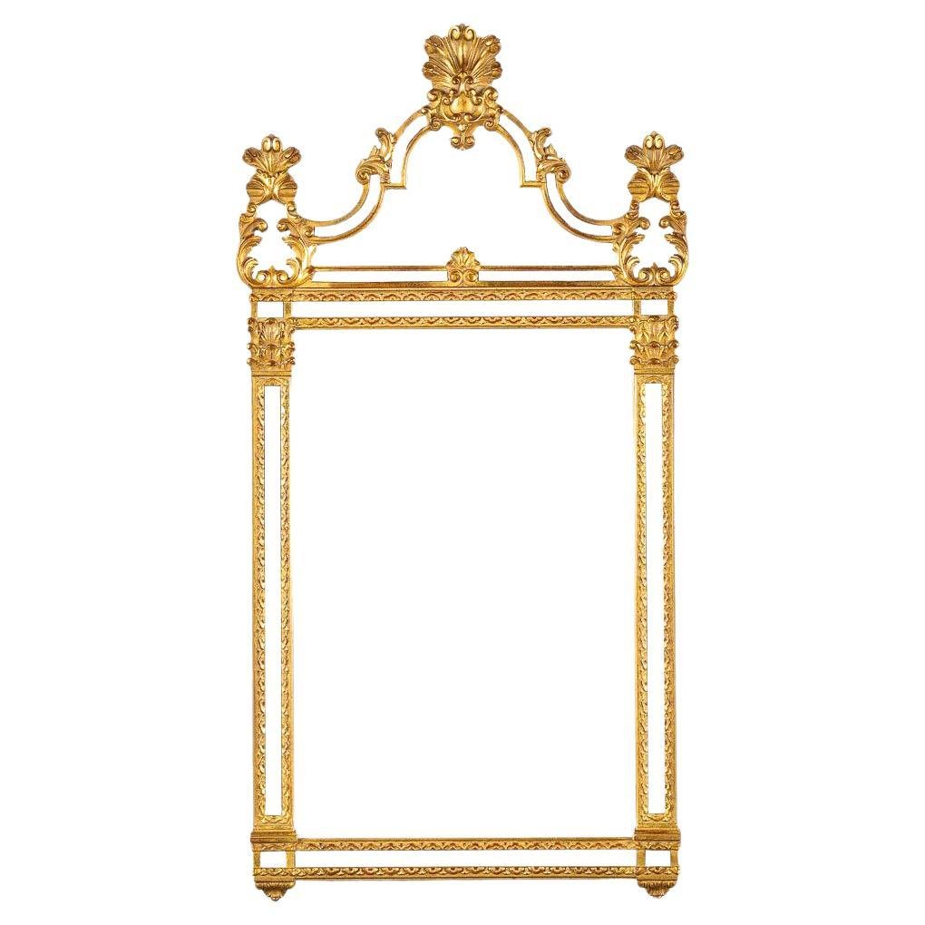 Image of Large and exquisite Louis XVI style gilt framed mirror by Deknudt