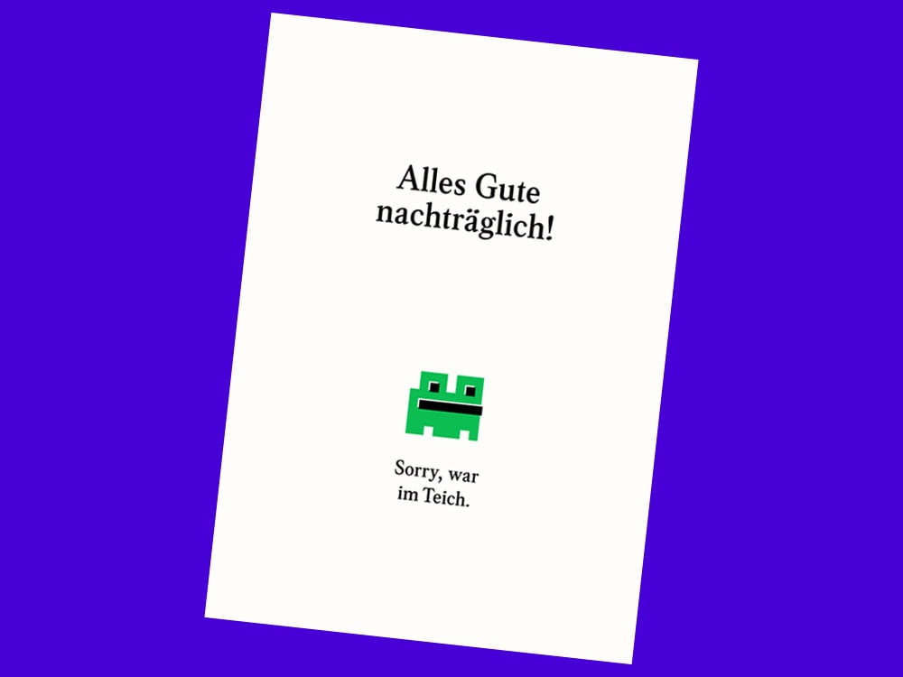 Image of POSTKARTE Alle Gute nachträglich!