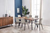 Image 1 of FREDRIK EXTENDING Walnut TABLE & 6 CHAIRS