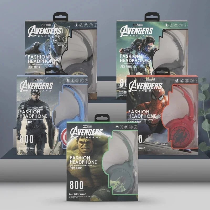 Marvel Bluetooth Headphones Over-Ear Wireless Stereo Sound
