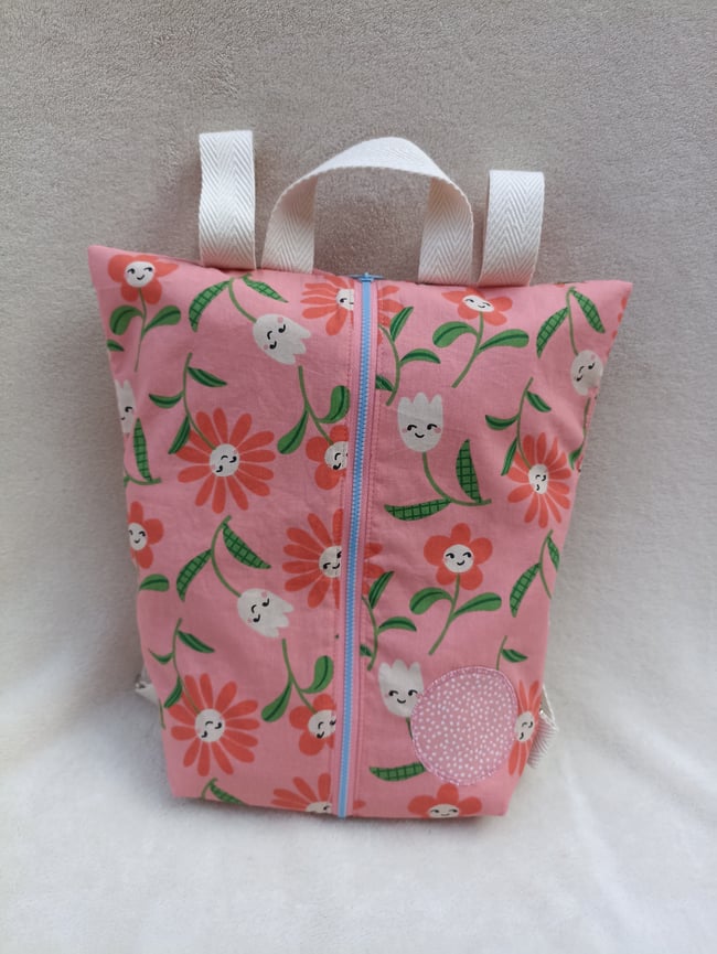 Wet Bag Mochila Flores Rosa