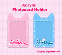 [PREORDER] LIttle Meow Meow Acrylic Photocard Holder Keychain