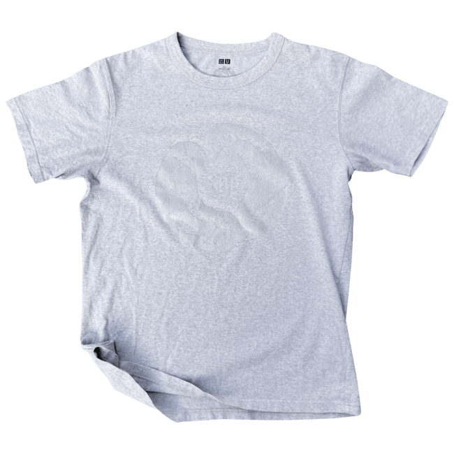 Bunni Éphémère - Logo / Haiku T-Shirt (Silver / Mens L)