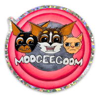 Image 1 of Glitter MoogeegooM 3" Stickers