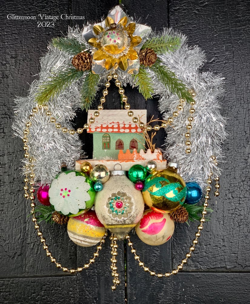 Image of Little Green House Wreath