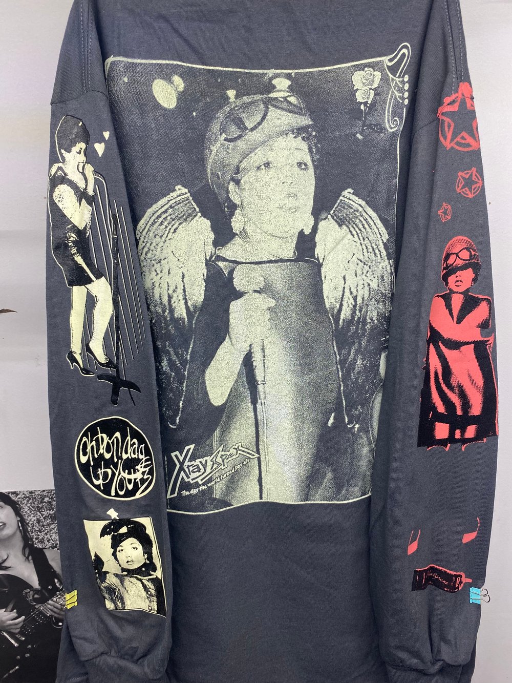 Image of Poly Styrene Crush Longsleeve - Charcoal Grey