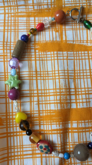 Image of Handmade reworked vintage bead necklace. Style 1