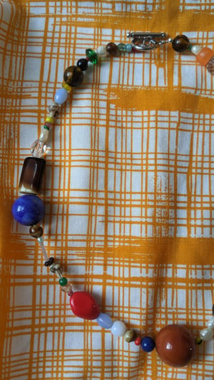 Image of Handmade reworked vintage bead necklace. Style 2