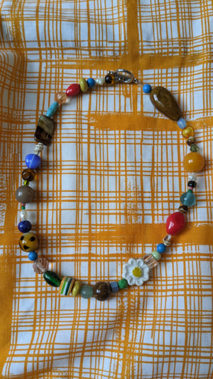 Image of Handmade reworked vintage bead necklace. Style 3