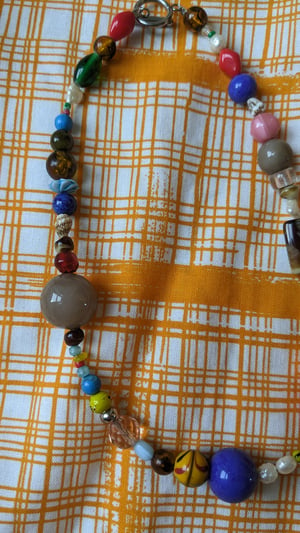 Image of Handmade reworked vintage bead necklace. Style 4