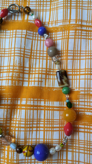 Image of Handmade reworked vintage bead necklace. Style 4