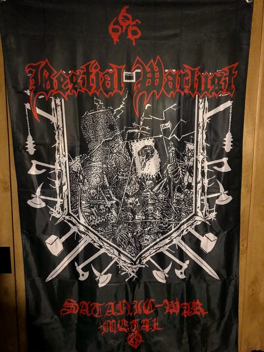 OFFICIAL BESTIAL WARLUST 3FTx5FT FLAG | Echoes of Death Productions