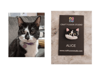 Image 2 of Cat face magnets - custom