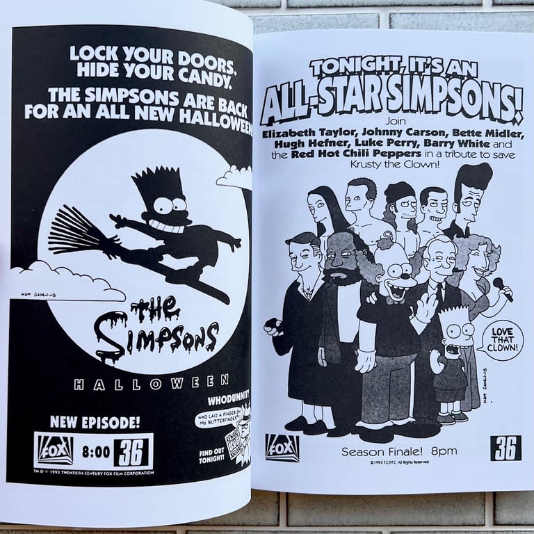 A Compendium of Print Advertising From The Simpsons Image 3