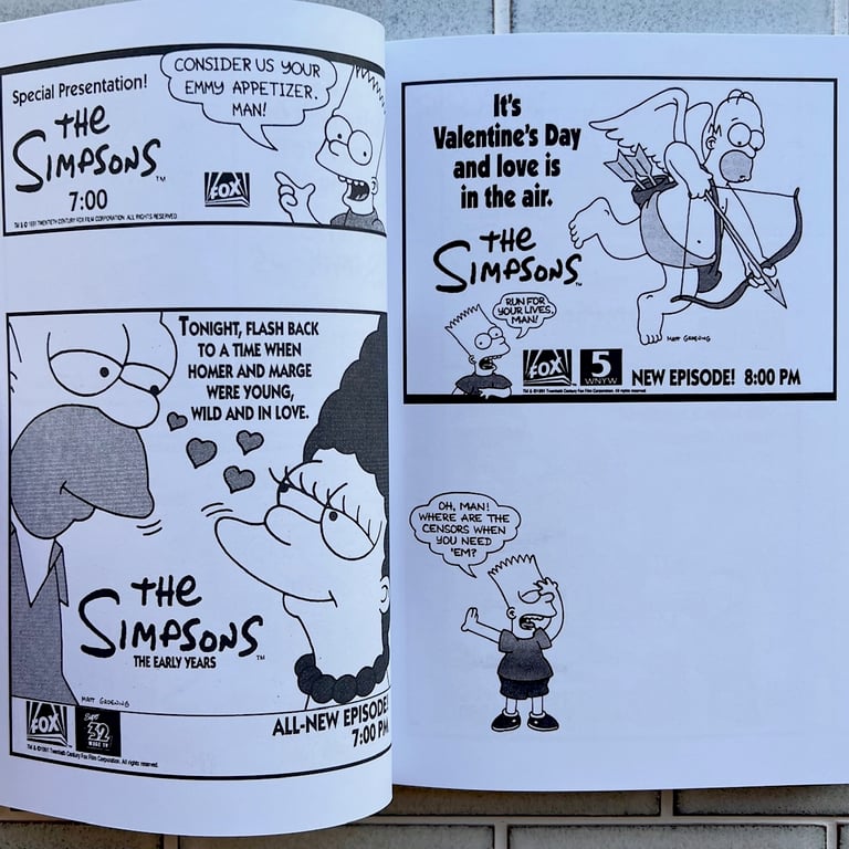 A Compendium of Print Advertising From The Simpsons Image 4