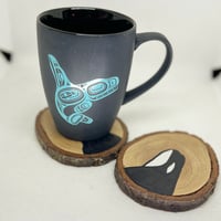 Image 3 of Coastal Coaster - Orca  or Sitka Tree - set of 2