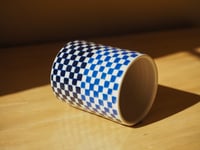 Image 1 of Blue Checker Tumbler