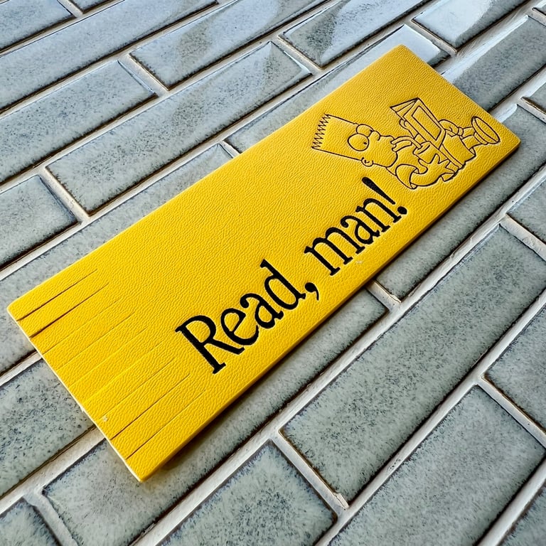 "Read, man!" Bart Bookmark Image 2