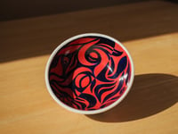 Image 1 of Red and Deep Blue bowl