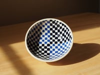 Image 3 of Blue checkerboard bowls