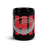 Image of OHIO FOOTBALL Black Glossy Mug