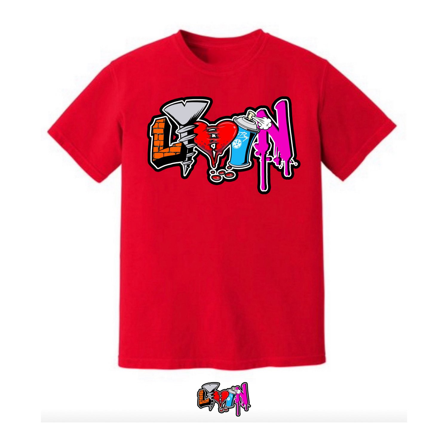 Red LIVIN shirt