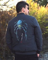 Image 1 of SpEYEder - Grey Quilted Unisex Bomber Jacket