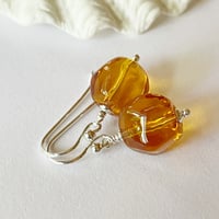 Image 2 of Topaz Faceted Earrings