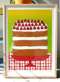 Image 1 of Cake 86 – Spiced Raspberry Torte (framed)