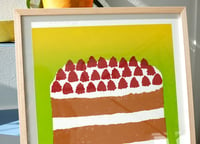 Image 2 of Cake 86 – Spiced Raspberry Torte (framed)