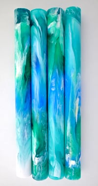 Image 2 of It's 'Five O'clock Somewhere', custom bespoke pen blanks, high pressure cured with Alumilite Resin.