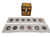 Image of Minecraft Music Discs: Limited Edition 7" Record Box Set w/ Small Storage Chest