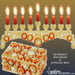 Image of Orange and Gold Menorah Sunburst