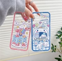 Image 2 of Cute Poyo & Kitty and Friends Phone Case