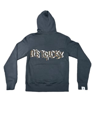 Image of "It's Tricky" Pullover Hoodie (Grey/Orange) - 1 Of  25 [Limited Edition]